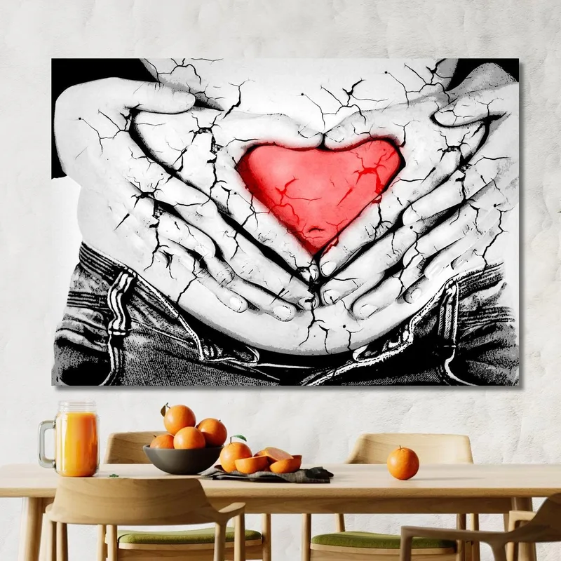 Quadro Astratto Amore In Un Abbraccio