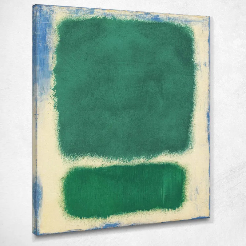 Senza Titolo - Crema Verde E Luce Blu Mark Rothko quadro stampa su tela