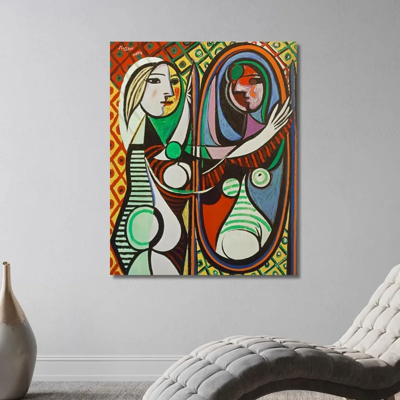 Girl Before A Mirror Pablo Picasso