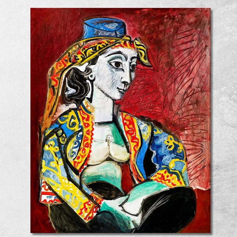 Jacqueline In Costume Turco 1995 Pablo Picasso