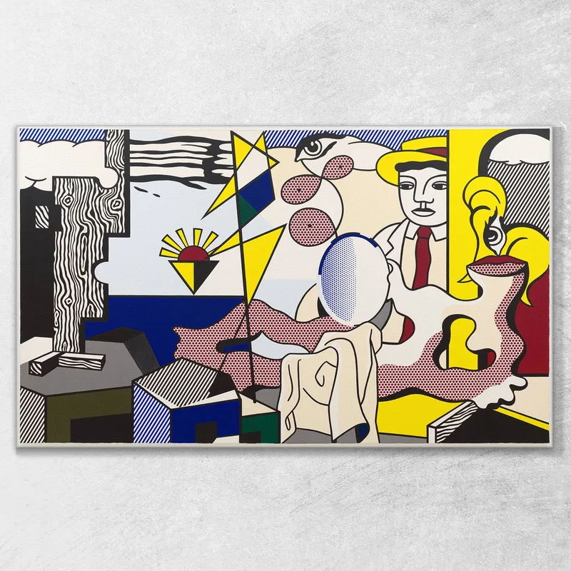 Figuras Con Puesta De Sol Roy Lichtenstein