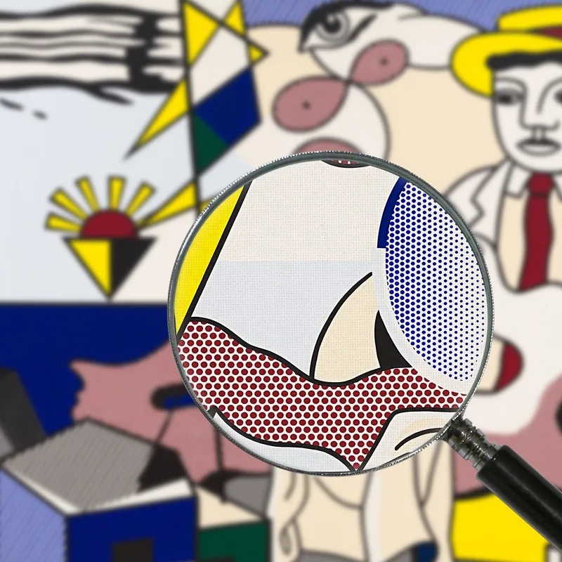 Figuras Con Puesta De Sol Roy Lichtenstein