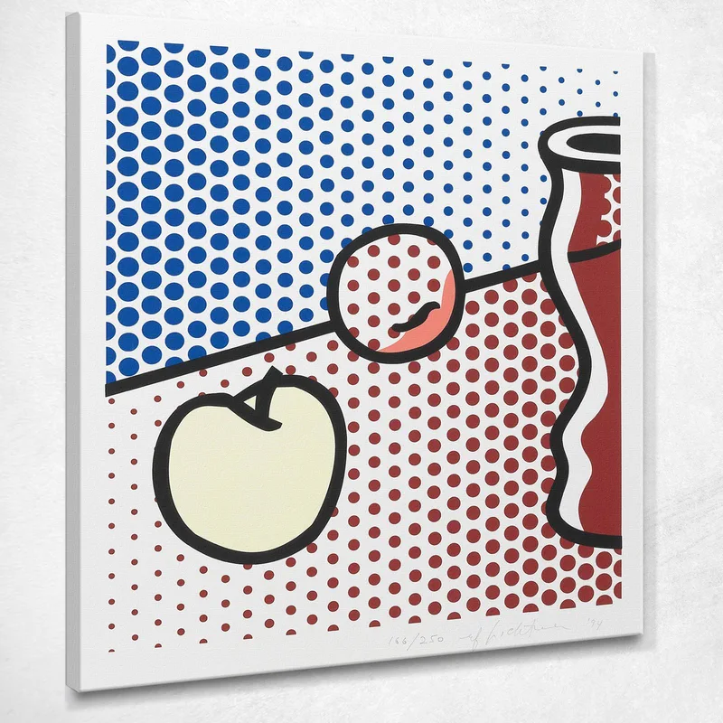Natura Morta Con Vaso Rosso Roy Lichtenstein