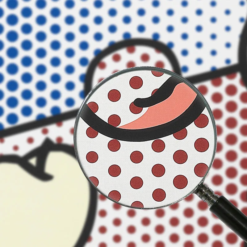 Natura Morta Con Vaso Rosso Roy Lichtenstein