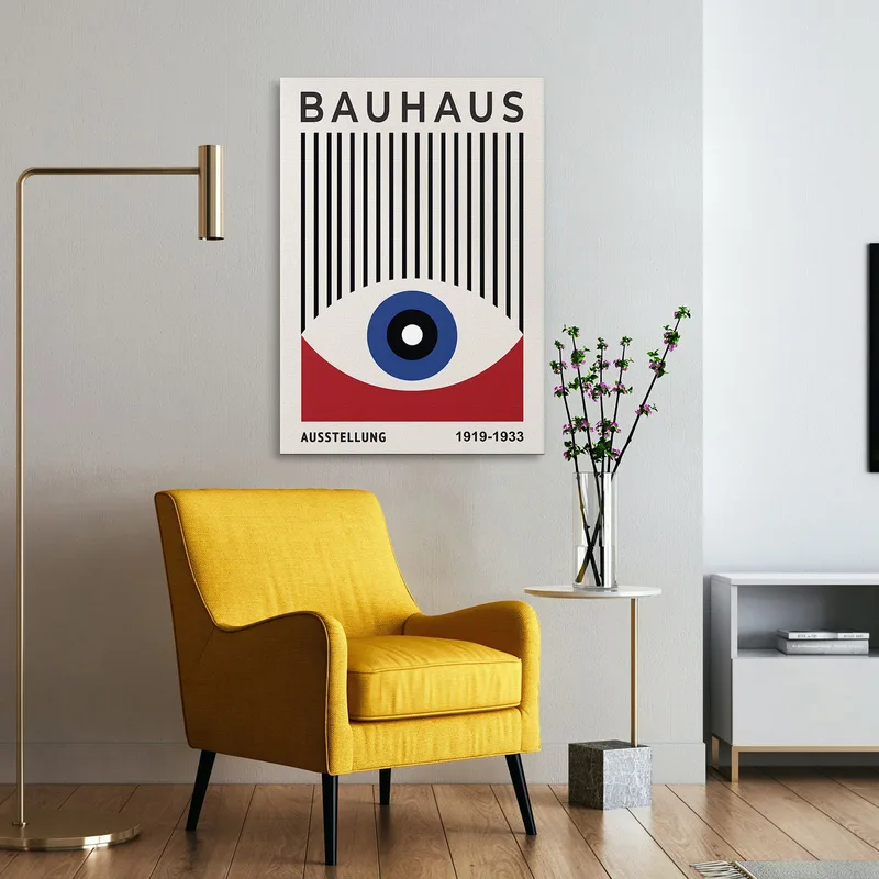 Quadro Visione Bauhaus Geometria E Simmetria Nell'Estetica Moderna Bauhaus Style