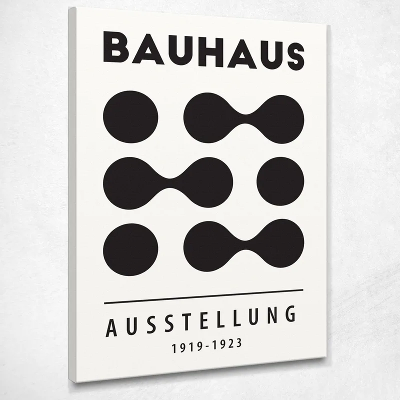 Quadro Bauhaus Forme Monocromatiche In Movimento Bauhaus Style quadro stampa su tela