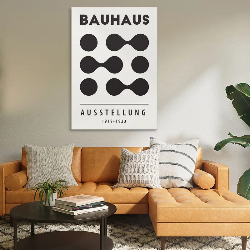 Quadro Bauhaus Forme Monocromatiche In Movimento Bauhaus Style