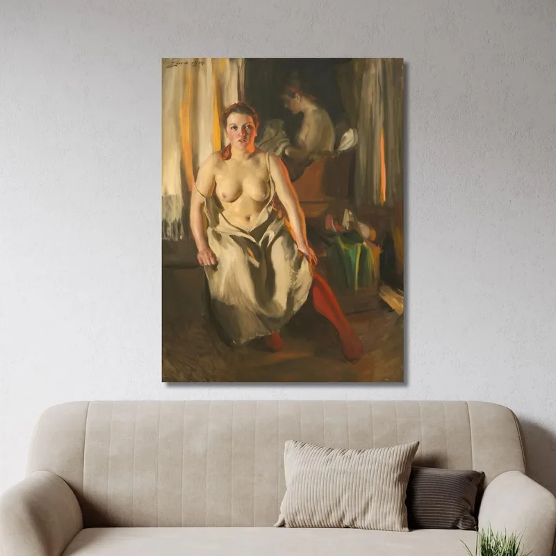 Rote Strümpfe Anders Zorn