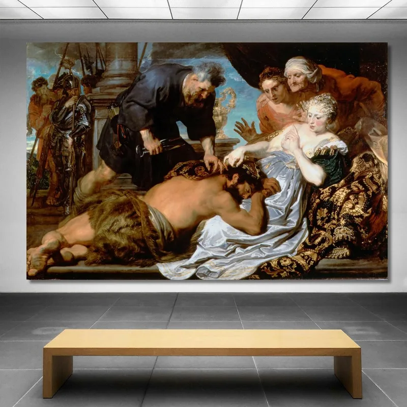 Sansone E Dalila Anthony van Dyck quadro stampa su tela