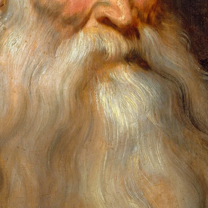 Testa Di Studio Di Un Vecchio Con La Barba Bianca Anthony van Dyck