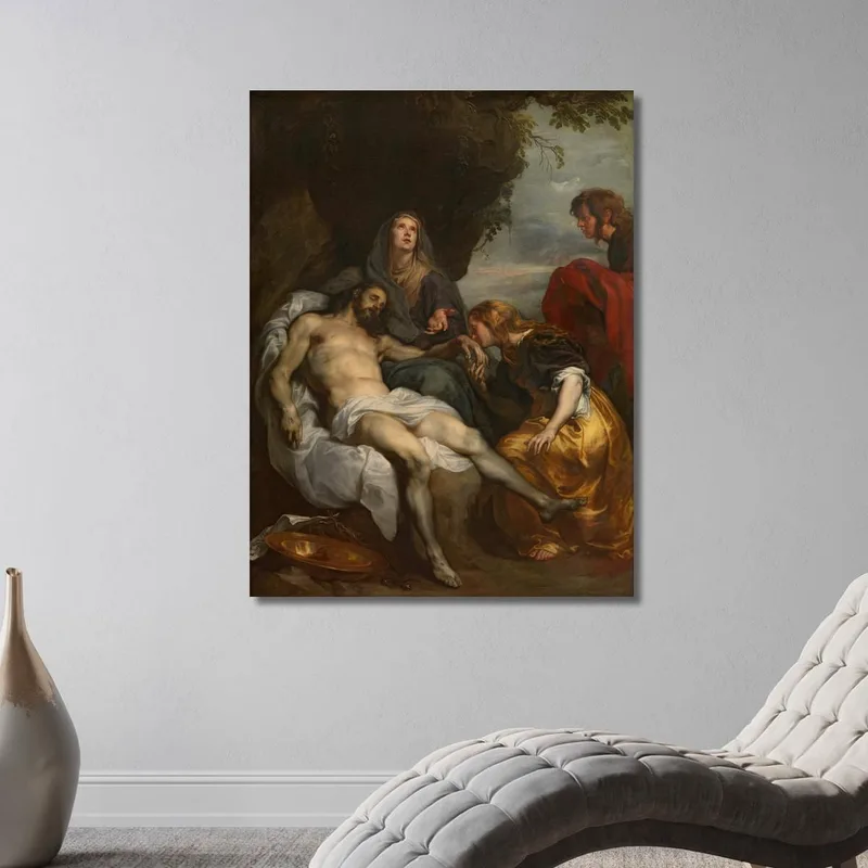 Il Compianto Sul Cristo Morto 3 Anthony van Dyck quadro stampa su tela