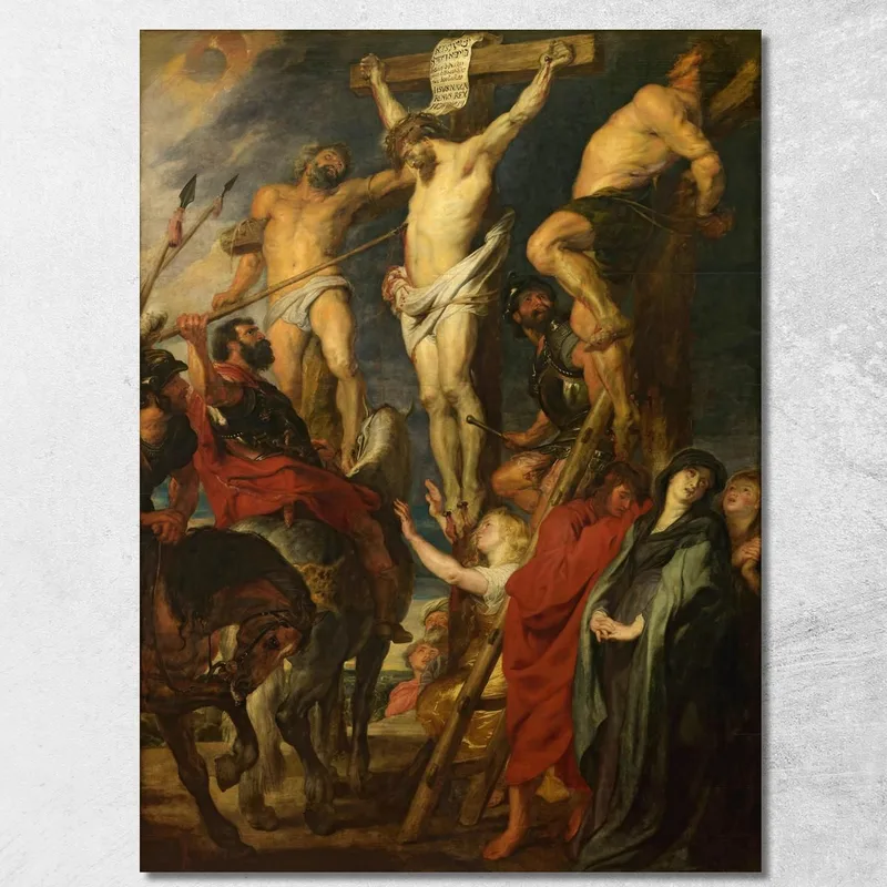 Cristo Sulla Croce Il Lancio Della Lancia Anthony van Dyck quadro stampa su tela