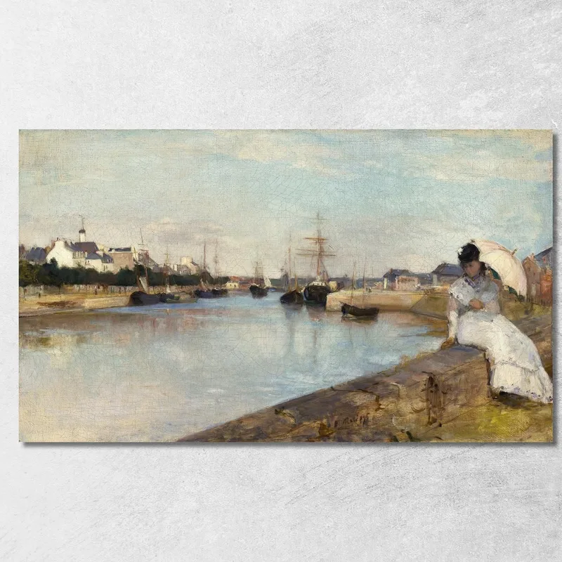 The Harbor At Lorient Berthe Morisot canvas print