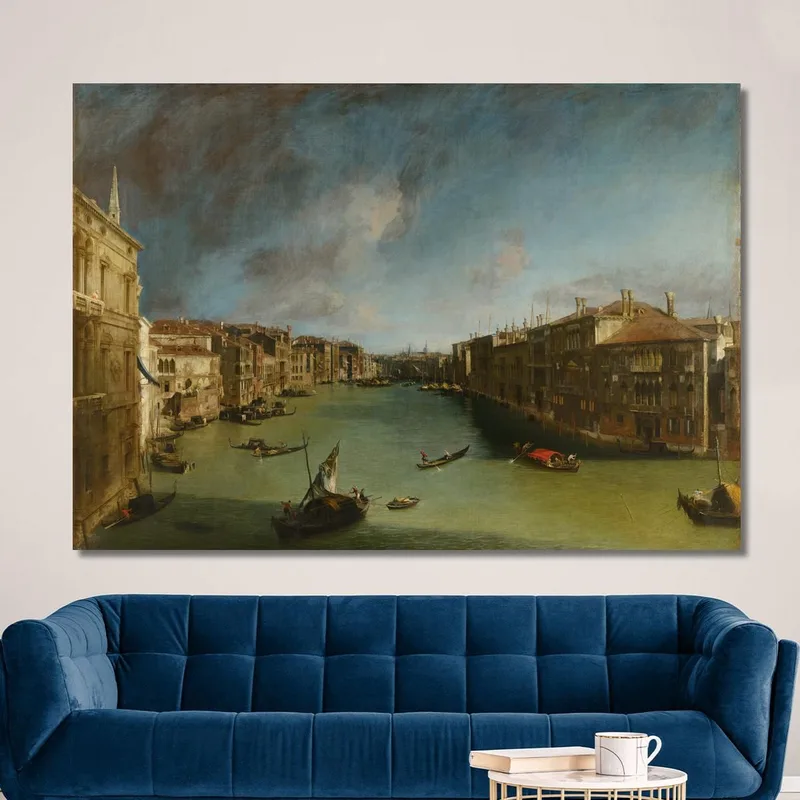 Canal Grande Da Palazzo Balbi Verso Rialto Canaletto