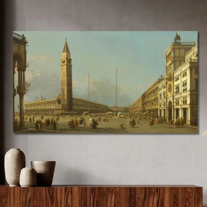Piazza San Marco Guardando A Sud E Ad Ovest Canaletto
