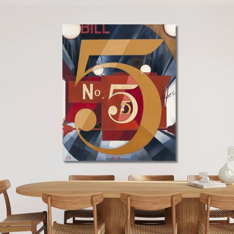 J'Ai Vu Le Chiffre 5 En Or Charles Demuth