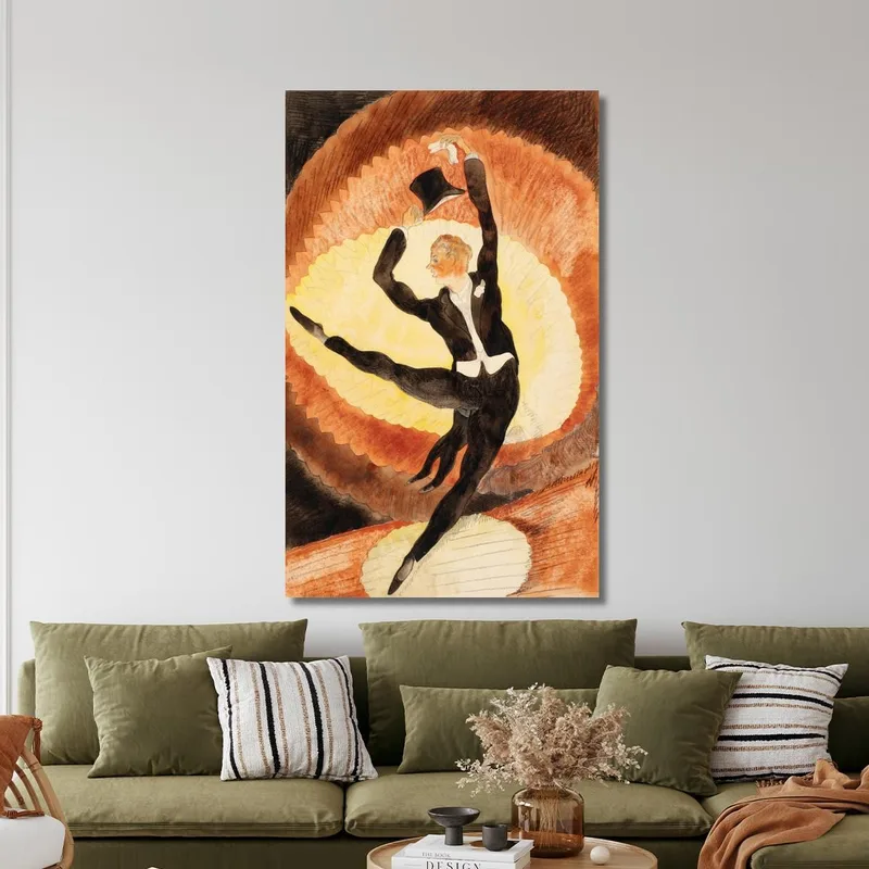 En Vodevil Bailarín Acrobático Con Sombrero De Copa Charles Demuth