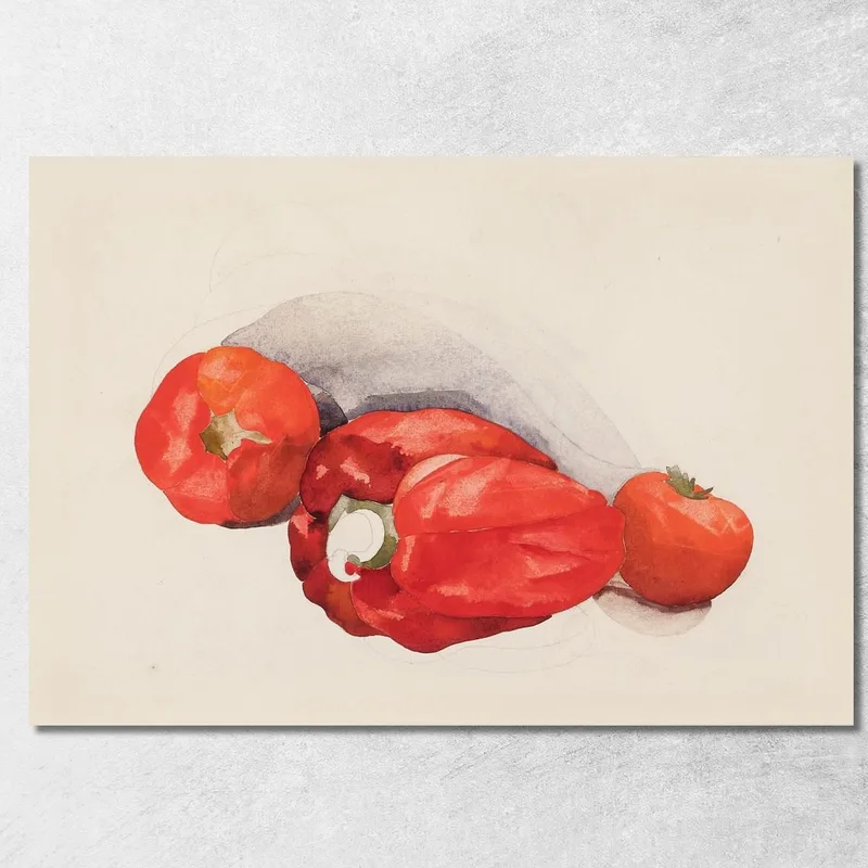 Pepper And Tomatoes Charles Demuth canvas print