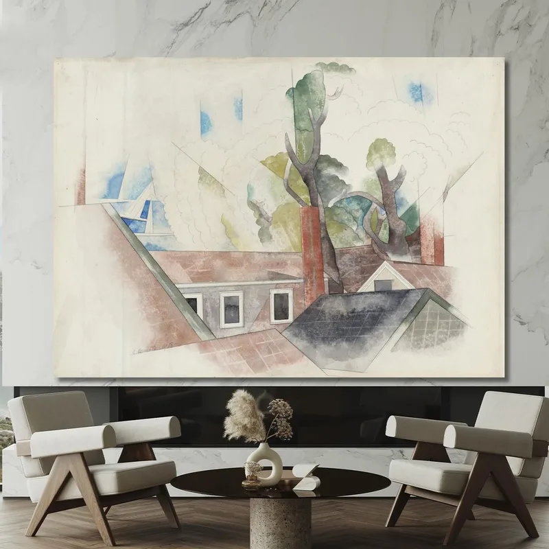 Tetti E Alberi Charles Demuth
