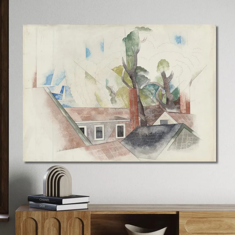 Tetti E Alberi Charles Demuth