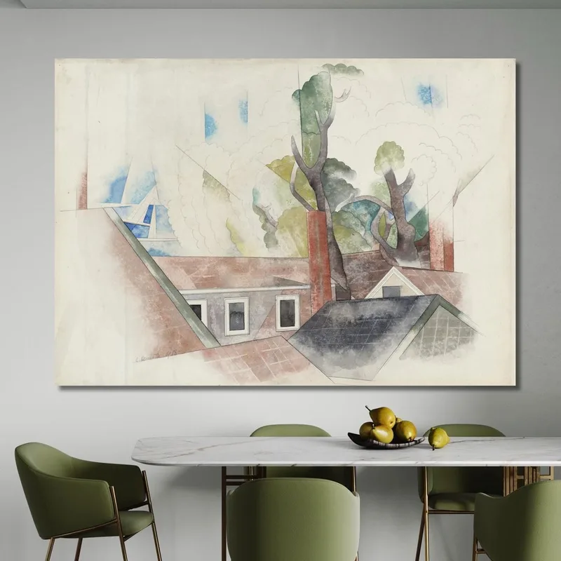 Tetti E Alberi Charles Demuth