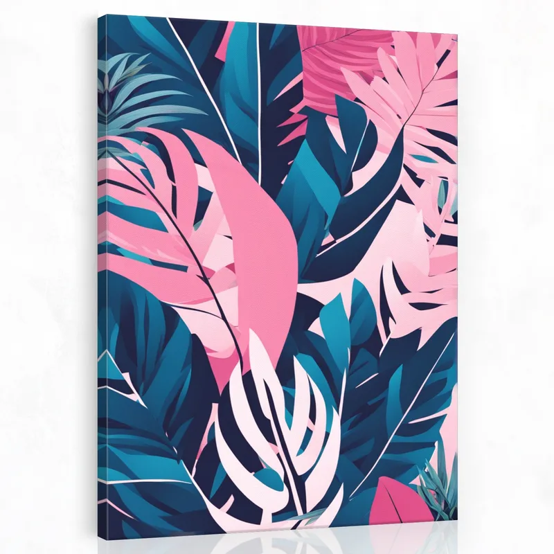 Feuille Tropicale Abstraite tableau moderne