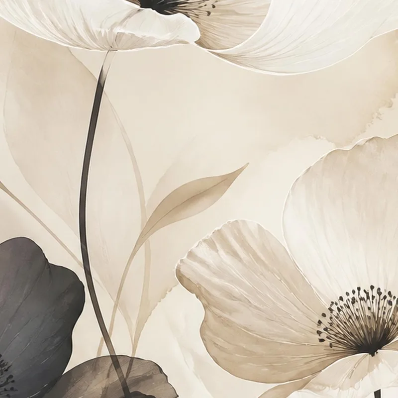 Stampa su canvas elegante trio floreale