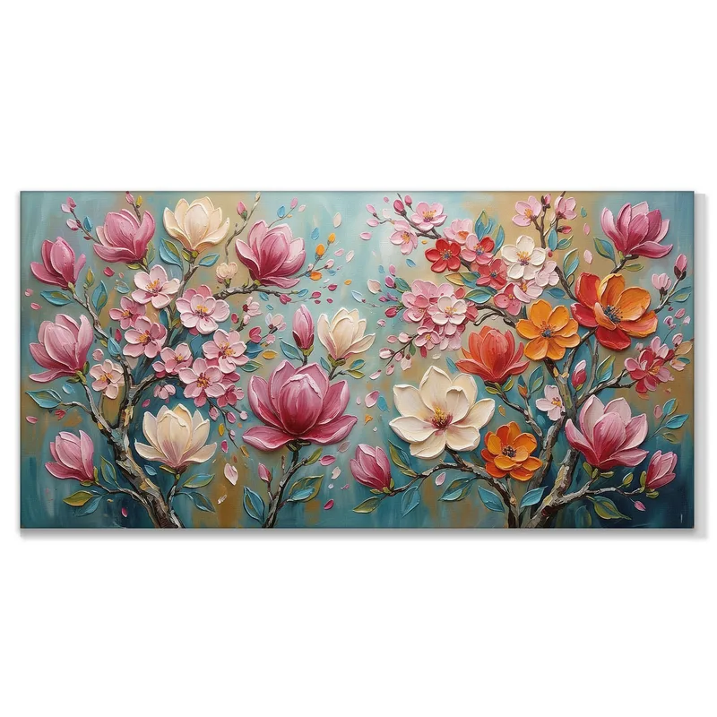 Kunstdruck lebendige blumenblüten