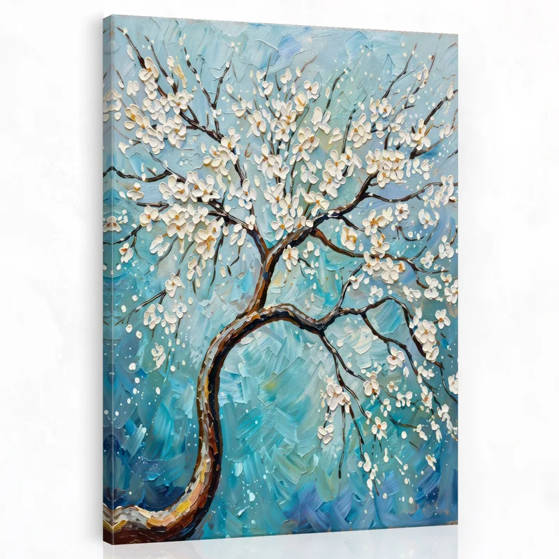 Fioritura Blu quadro canvas