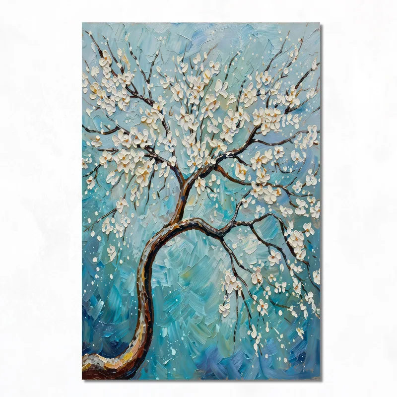 Fioritura Blu quadro canvas