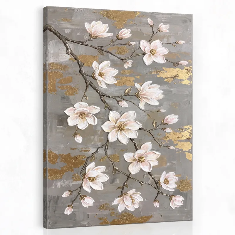 Eleganza del Fiore di Magnolia quadro moderno su tela