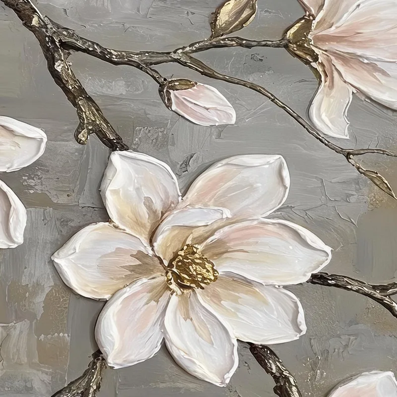Eleganza del Fiore di Magnolia quadro moderno su tela