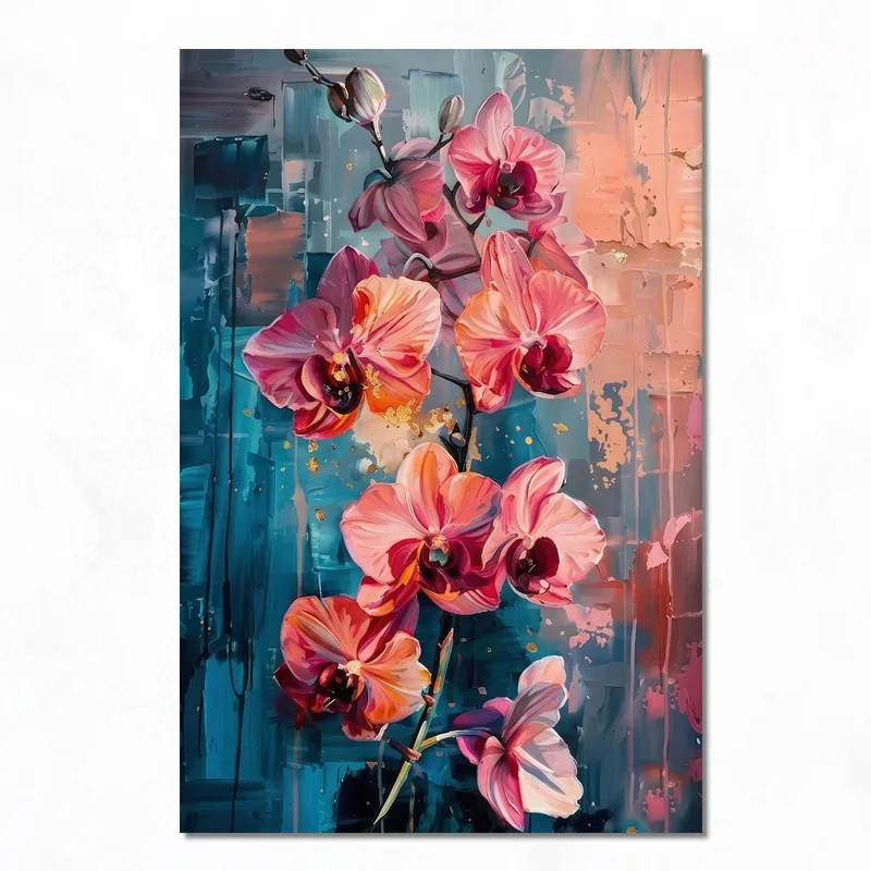 Stampa su canvas orchidea rosa espressione moderna