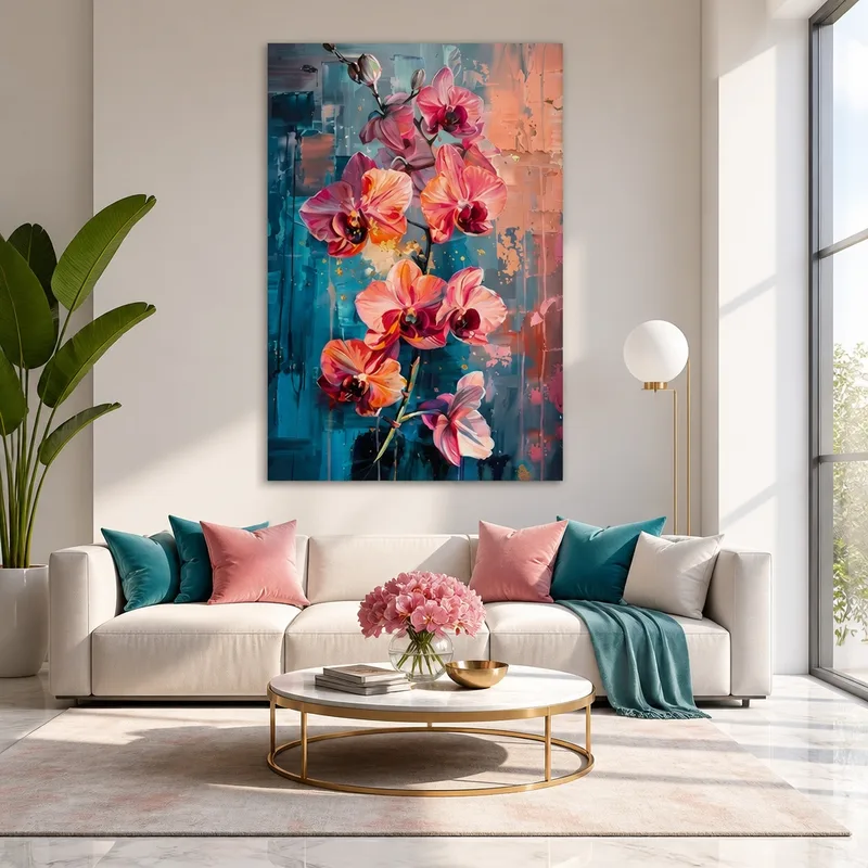 Stampa su canvas orchidea rosa espressione moderna