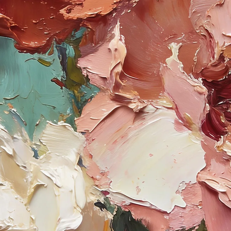 Impression sur toile bouquet floral abstrait audacieux