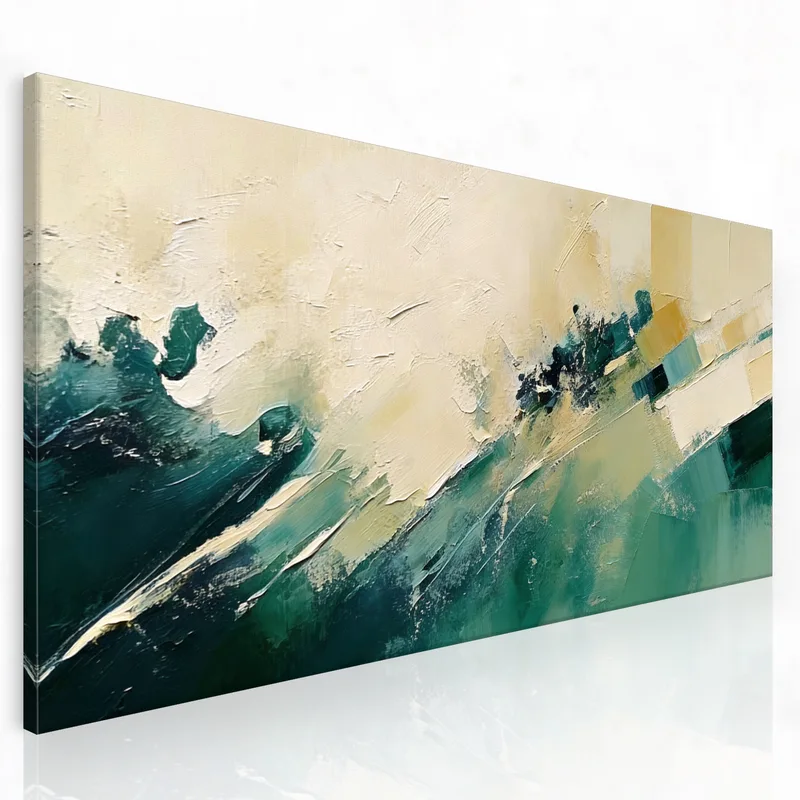 Quadro su tela onda oceanica astratta