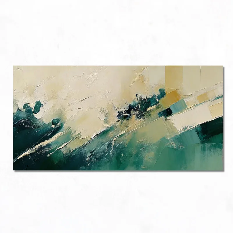 Quadro su tela onda oceanica astratta