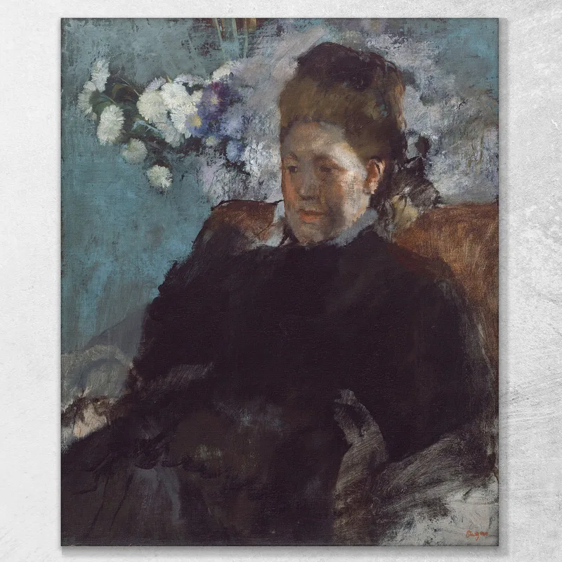 Porträt Einer Frau Edgar Degas