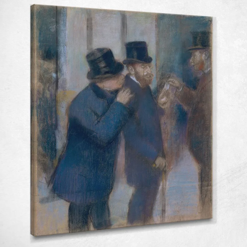 Porträts An Der Börse 2 Edgar Degas