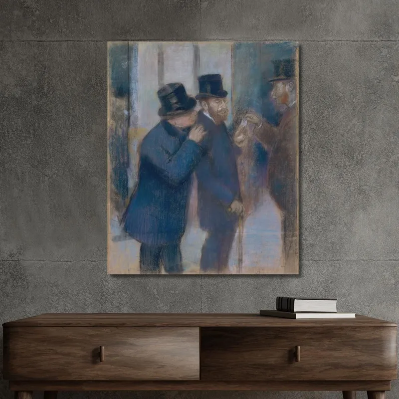 Porträts An Der Börse 2 Edgar Degas