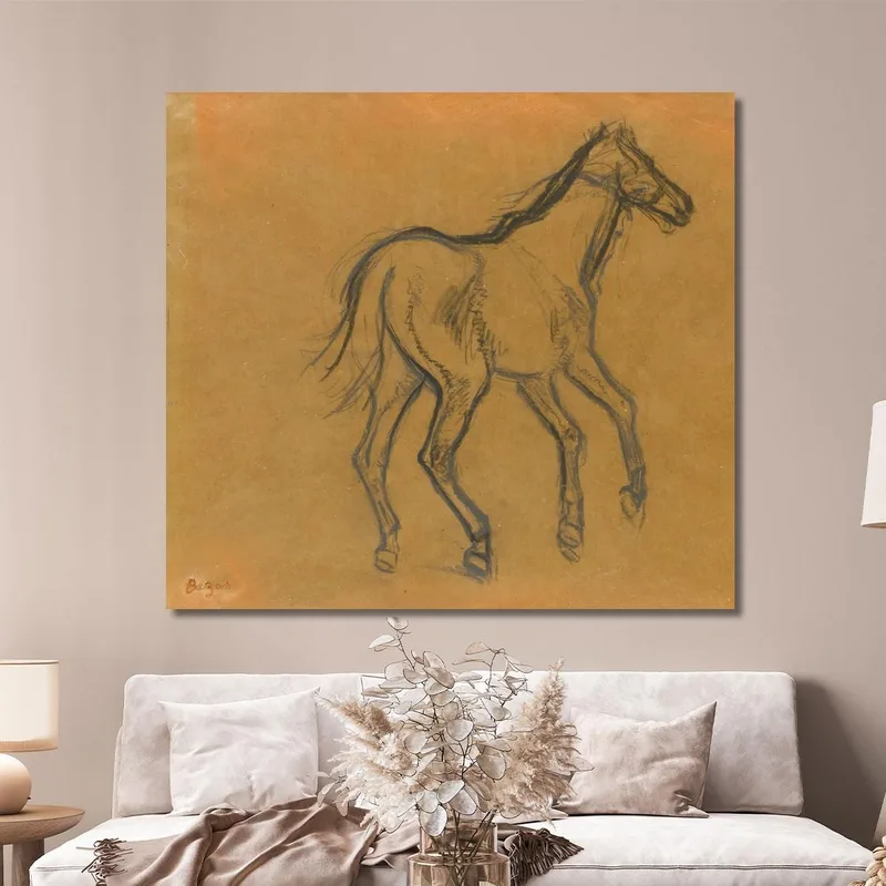 Horse Study Edgar Degas