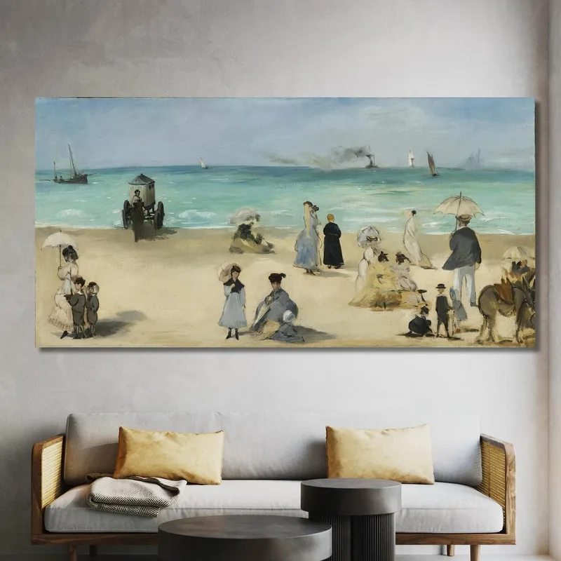 En La Playa Boulogne-Sur-Mer Édouard Manet