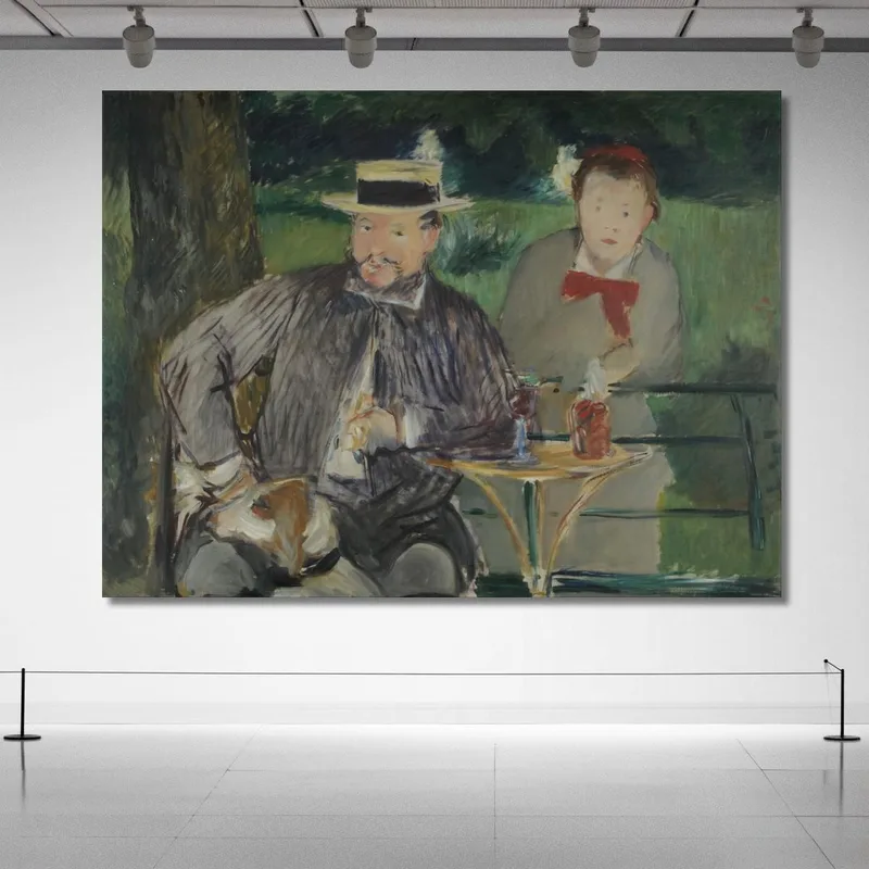 Porträt Von Ernest Hoschedé Und Seiner Tochter Marthe Édouard Manet
