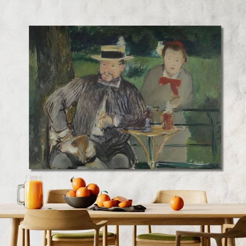 Porträt Von Ernest Hoschedé Und Seiner Tochter Marthe Édouard Manet