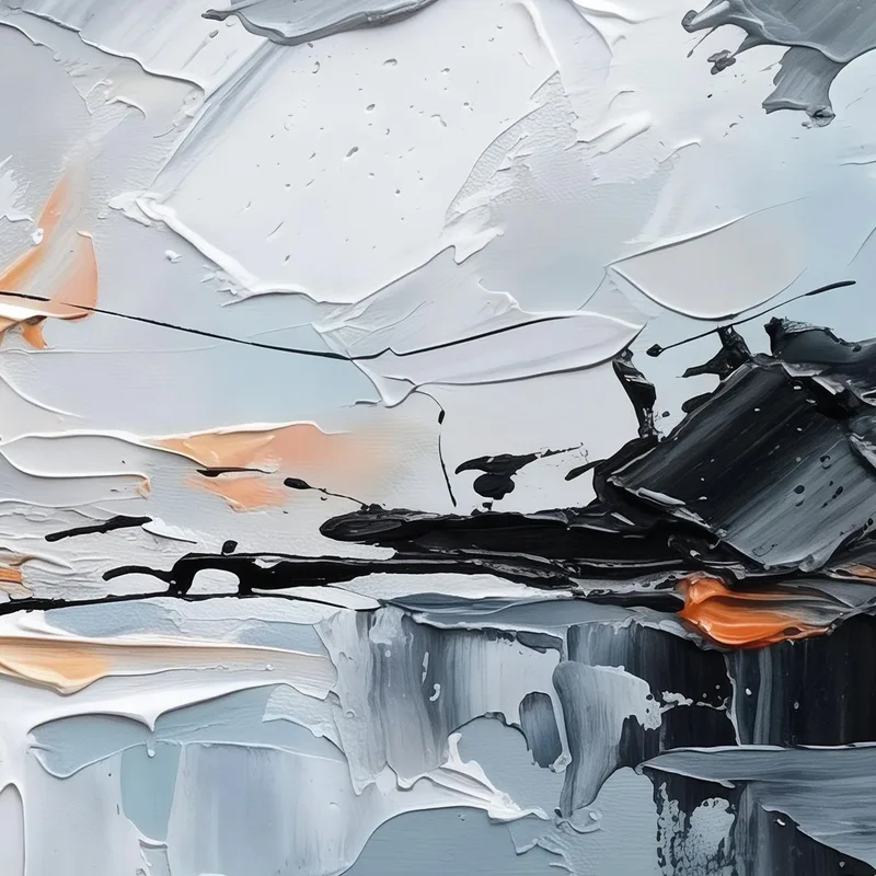 Quadro moderno riflessione costiera astratta