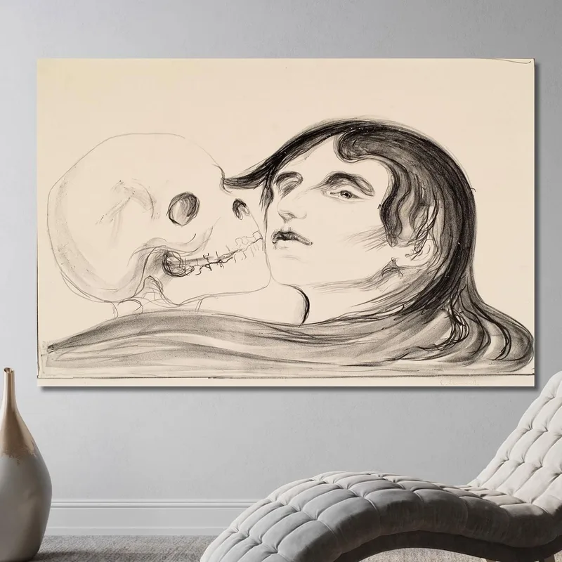 Il Bacio Della Morte Edvard Munch