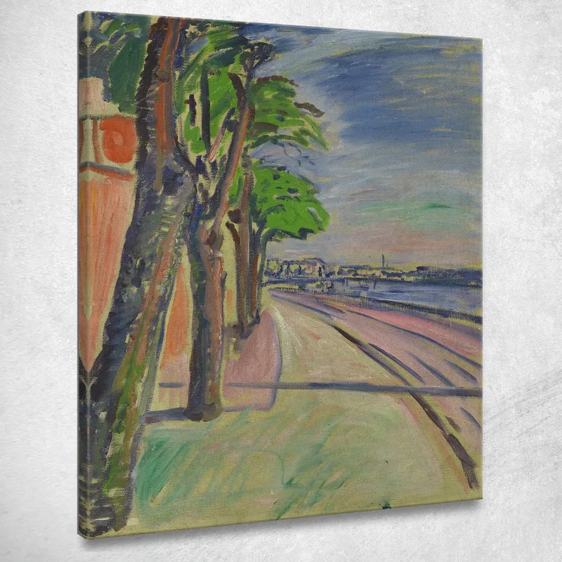 Árboles Junto Al Canal Edvard Munch