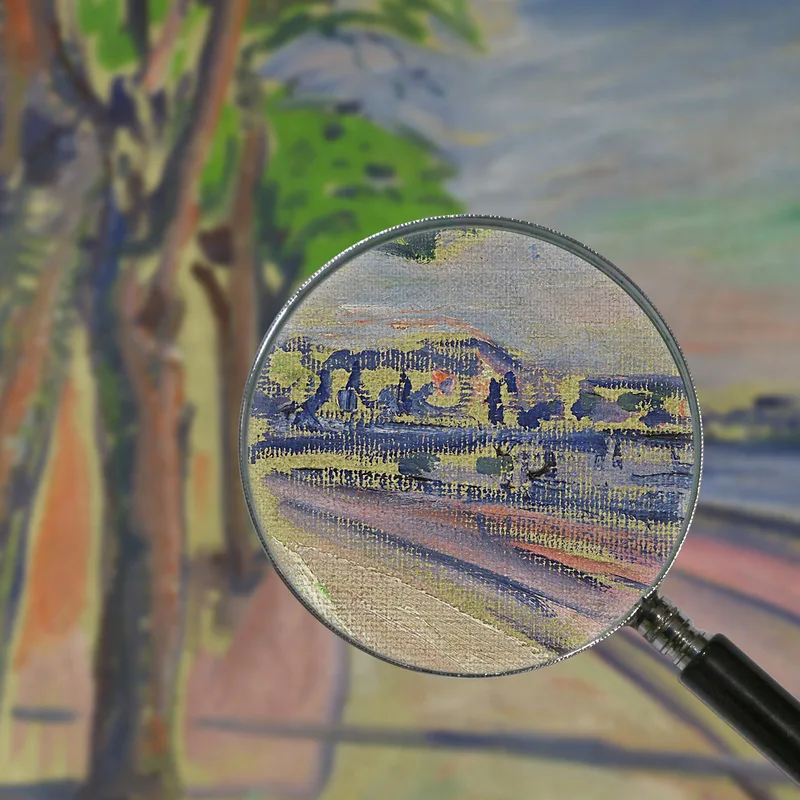 Árboles Junto Al Canal Edvard Munch