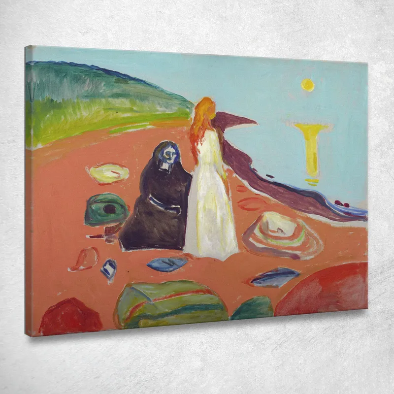 Two Women On The Shore Ii Edvard Munch