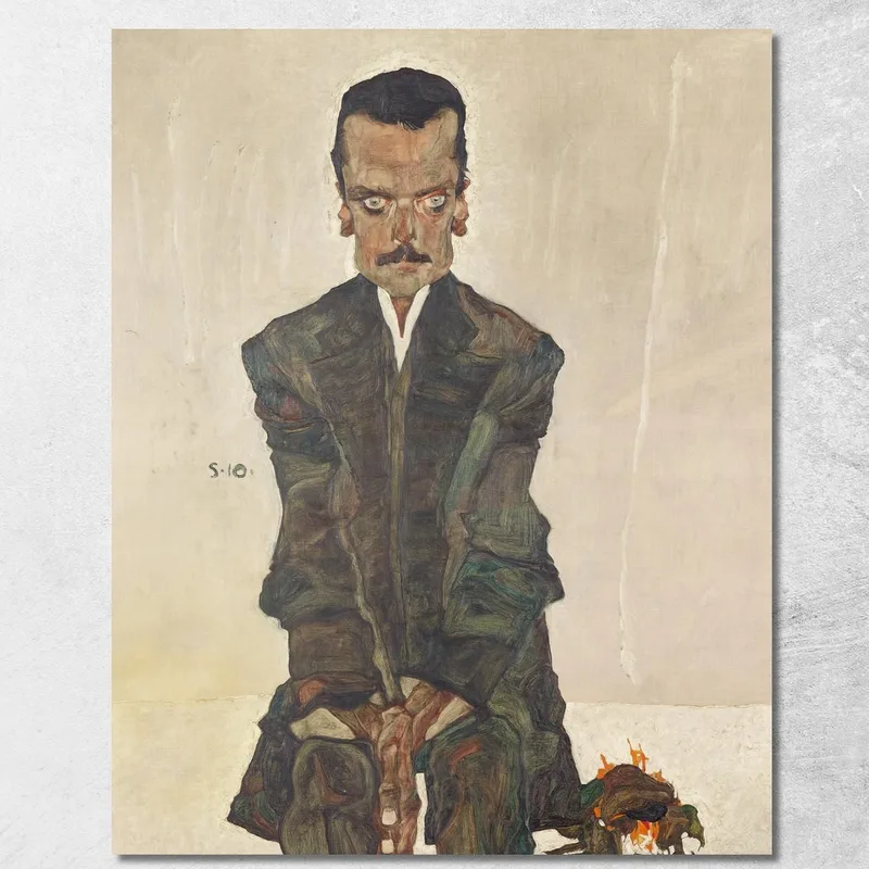 Portrait Of Eduard Kosmack Egon Schiele